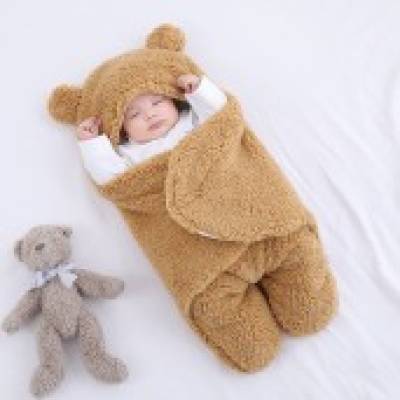 ( Brown) Cute Baby Blanket ( Made In China )
